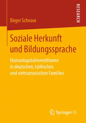 Schnoor | Soziale Herkunft und Bildungssprache | E-Book | www.sack.de