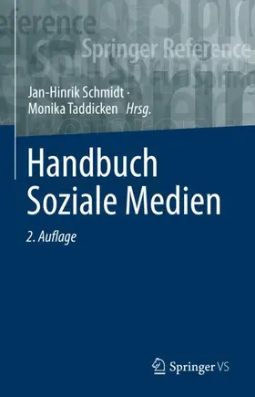 Schmidt / Taddicken |  Handbuch Soziale Medien | Buch |  Sack Fachmedien