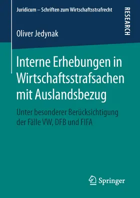 Jedynak | Interne Erhebungen in Wirtschaftsstrafsachen mit Auslandsbezug | E-Book | www.sack.de