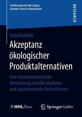 Rudolph |  Akzeptanz ökologischer Produktalternativen | Buch |  Sack Fachmedien