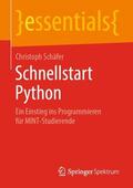 Schäfer |  Schnellstart Python | Buch |  Sack Fachmedien