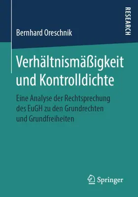 Oreschnik |  Verhältnismäßigkeit und Kontrolldichte | Buch |  Sack Fachmedien