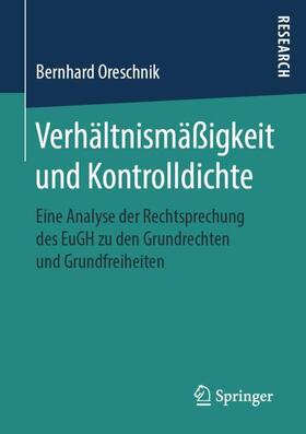 Oreschnik | Verhältnismäßigkeit und Kontrolldichte | Buch | sack.de
