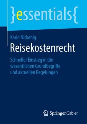 Nickenig |  Reisekostenrecht | Buch |  Sack Fachmedien