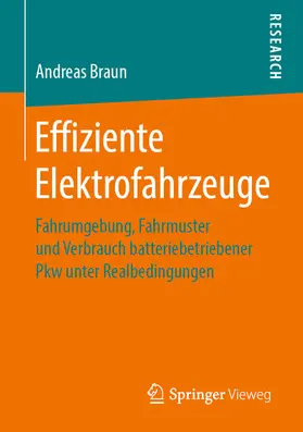 Braun | Effiziente Elektrofahrzeuge | E-Book | www.sack.de