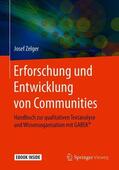 Zelger |  Erforschung und Entwicklung von Communities | Buch |  Sack Fachmedien