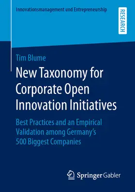 Blume | New Taxonomy for Corporate Open Innovation Initiatives | E-Book | www.sack.de