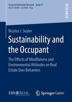 Seyler | Sustainability and the Occupant | Buch | 978-3-658-27389-7 | sack.de