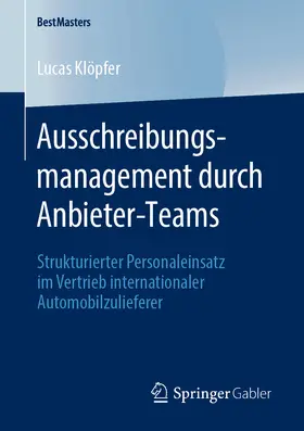 Klöpfer | Ausschreibungsmanagement durch Anbieter-Teams | E-Book | sack.de
