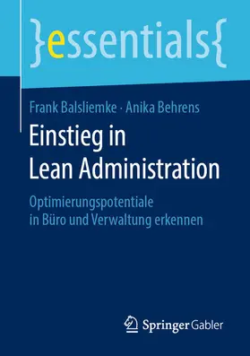 Balsliemke / Behrens | Einstieg in Lean Administration | E-Book | www.sack.de