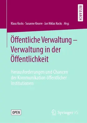 Kocks / Knorre |  Öffentliche Verwaltung - Verwaltung in der Öffentlichkeit | Buch |  Sack Fachmedien