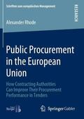 Rhode |  Public Procurement in the European Union | Buch |  Sack Fachmedien