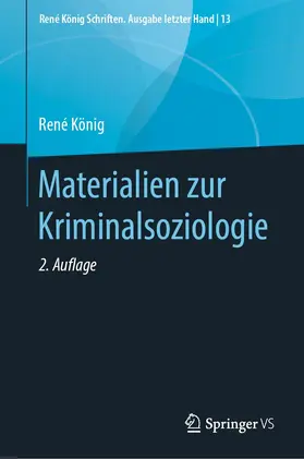 König / Legnaro / Sack |  Materialien zur Kriminalsoziologie | Buch |  Sack Fachmedien