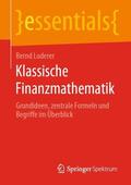 Luderer |  Klassische Finanzmathematik | Buch |  Sack Fachmedien