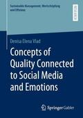 Vlad |  Concepts of Quality Connected to Social Media and Emotions | Buch |  Sack Fachmedien