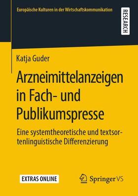 Guder | Arzneimittelanzeigen in Fach- und Publikumspresse | Buch | 978-3-658-29515-8 | sack.de
