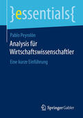 Peyrolón |  Analysis für Wirtschaftswissenschaftler | eBook | Sack Fachmedien