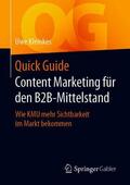 Kleinkes |  Quick Guide Content Marketing für den B2B-Mittelstand | Buch |  Sack Fachmedien