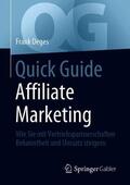 Deges |  Quick Guide Affiliate Marketing | Buch |  Sack Fachmedien