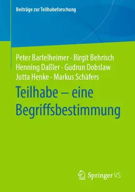 Bartelheimer / Behrisch / Schäfers |  Teilhabe - eine Begriffsbestimmung | Buch |  Sack Fachmedien