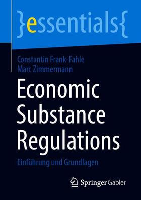 Zimmermann / Frank-Fahle | Economic Substance Regulations | Buch | 978-3-658-31097-4 | sack.de