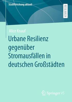 Knauf | Urbane Resilienz gegenüber Stromausfällen in deutschen Großstädten | Buch | 978-3-658-31253-4 | sack.de