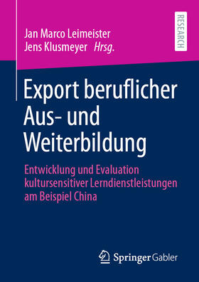 Leimeister / Klusmeyer | Export beruflicher Aus- und Weiterbildung | E-Book | sack.de
