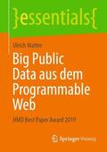 Matter |  Big Public Data aus dem Programmable Web | Buch |  Sack Fachmedien