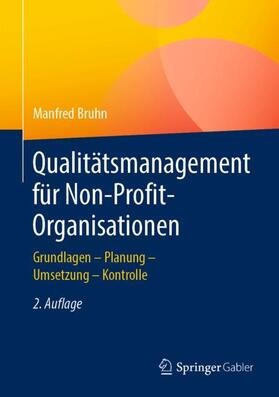 Bruhn |  Qualitätsmanagement für Non-Profit-Organisationen | Buch |  Sack Fachmedien