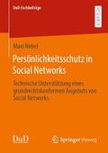 Nebel |  Persönlichkeitsschutz in Social Networks | Buch |  Sack Fachmedien