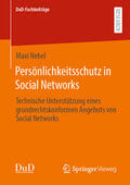 Nebel |  Persönlichkeitsschutz in Social Networks | eBook | Sack Fachmedien