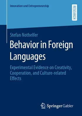 Nothelfer | Behavior in Foreign Languages | E-Book | sack.de