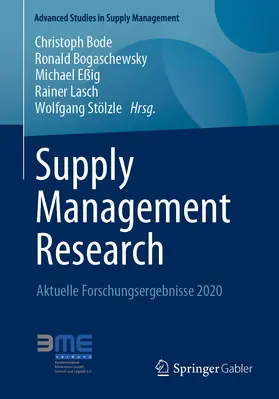 Bode / Bogaschewsky / Eßig | Supply Management Research | E-Book | sack.de
