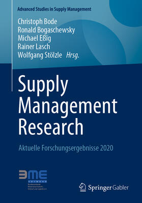 Bode / Bogaschewsky / Eßig | Supply Management Research | E-Book | sack.de
