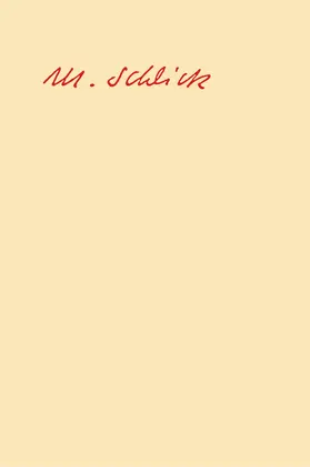 Leschke / Schlick |  Moritz Schlick. Naturphilosophische Schriften | Buch |  Sack Fachmedien