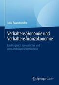 Puaschunder |  Verhaltensökonomie und Verhaltensfinanzökonomie | Buch |  Sack Fachmedien