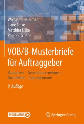 Heiermann / Linke / Hilka |  VOB/B-Musterbriefe für Auftraggeber | Buch |  Sack Fachmedien