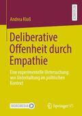 Kloß |  Deliberative Offenheit durch Empathie | Buch |  Sack Fachmedien