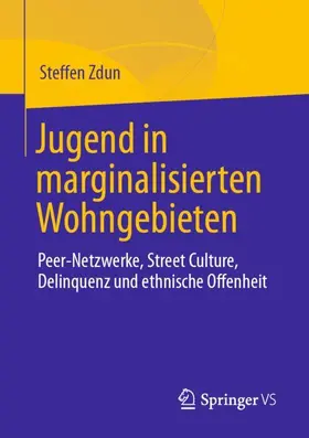 Zdun |  Jugend in marginalisierten Wohngebieten | Buch |  Sack Fachmedien