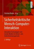Reuter |  Sicherheitskritische Mensch-Computer-Interaktion | Buch |  Sack Fachmedien