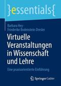 Hey / Bodenstein-Dresler |  Virtuelle Veranstaltungen in Wissenschaft und Lehre | Buch |  Sack Fachmedien