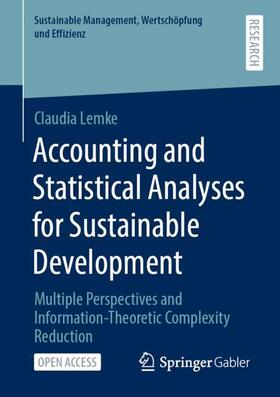 Lemke | Accounting and Statistical Analyses for Sustainable Development | Buch | 978-3-658-33245-7 | sack.de