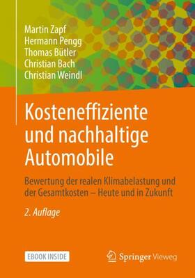 Zapf / Pengg / Bütler | Kosteneffiziente und nachhaltige Automobile | Medienkombination | 978-3-658-33250-1 | sack.de