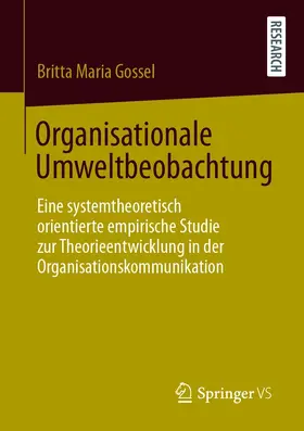 Gossel | Organisationale Umweltbeobachtung | E-Book | www.sack.de