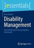 Rosken |  Disability Management | Buch |  Sack Fachmedien