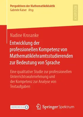 Krosanke | Entwicklung der professionellen Kompetenz von Mathematiklehramtsstudierenden zur Bedeutung von Sprache | E-Book | www.sack.de