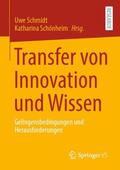 Schönheim / Schmidt / Kayser |  Transfer von Innovation und Wissen | Buch |  Sack Fachmedien