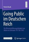 Kozik |  Going Public im Deutschen Reich | eBook | Sack Fachmedien