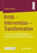 Grabow |  Kritik - Intervention - Transformation | Buch |  Sack Fachmedien