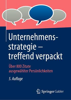 Springer Fachmedien Wiesbaden GmbH | Unternehmensstrategie – treffend verpackt | E-Book | sack.de